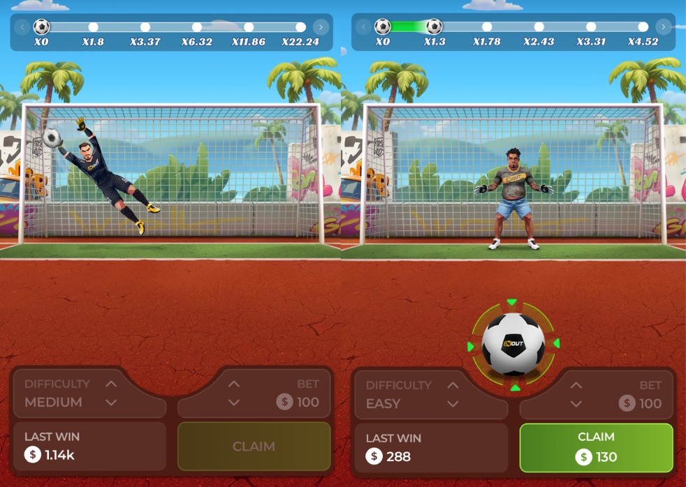 Penalty Unlimited App design